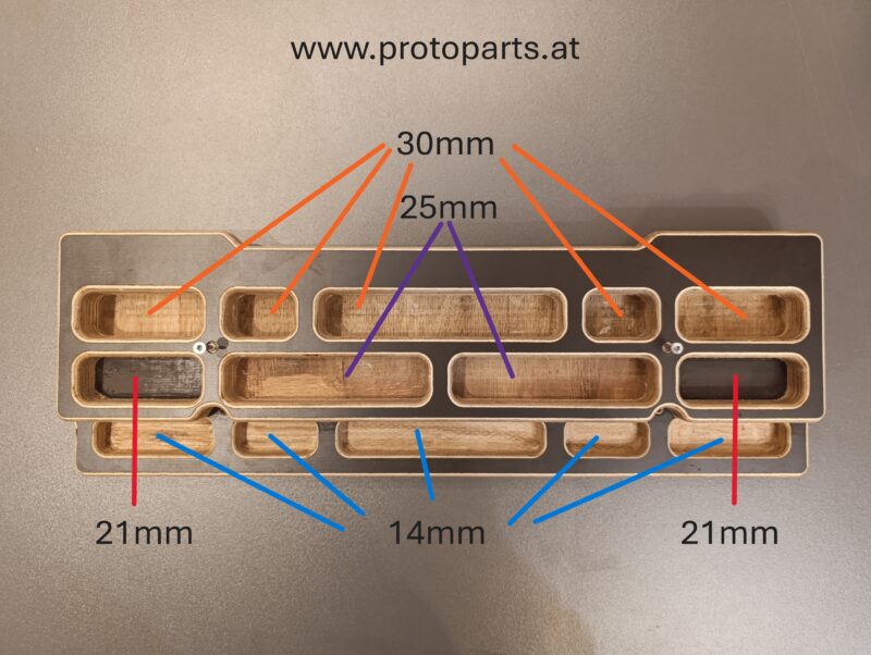 Holz-Hangboard Fingerboard Klettertrainingsgerät aus Holz